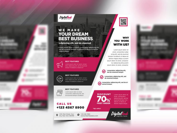 Promotional Flyer Template Free from www.dsignclub.com